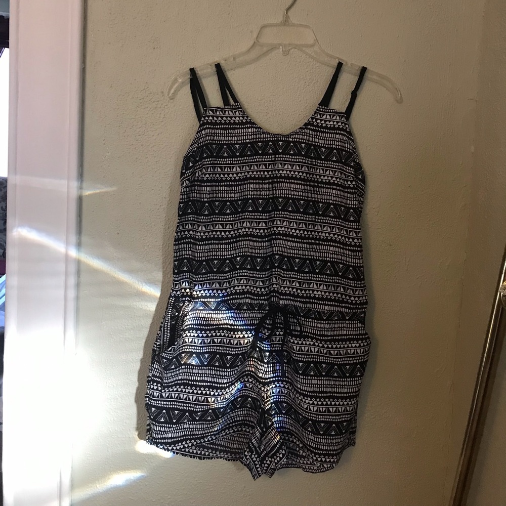 Harmony Havoc Black & White Romper Medium